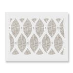 Casa si Gradina - Decoratiuni - DIY - Sabloane decorative pereti - Sablon Perete vopsire, tencuiala 900x600x0.7mm Hand Drawn Leaves Refolosibil, model MXSP7097 - Infinity.ro