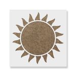 Casa si Gradina - Decoratiuni - DIY - Sabloane decorative pereti - Sablon Perete vopsire, tencuiala 0.7mm Soare model MXSP7464, 900 x 900 mm - Infinity.ro