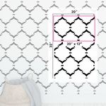 Casa si Gradina - Decoratiuni - DIY - Sabloane decorative pereti - Sablon Perete vopsire, tencuiala 900x600x0.7mm Moroccan Outline Refolosibil, model MXSP7101 - Infinity.ro