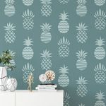 Casa si Gradina - Decoratiuni - DIY - Sabloane decorative pereti - Sablon Perete vopsire, tencuiala 900x600x0.7mm Styled Pineapple Refolosibil, model MXSP7113 - Infinity.ro