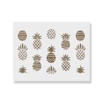 Casa si Gradina - Decoratiuni - DIY - Sabloane decorative pereti - Sablon Perete vopsire, tencuiala 900x600x0.7mm Styled Pineapple Refolosibil, model MXSP7113 - Infinity.ro