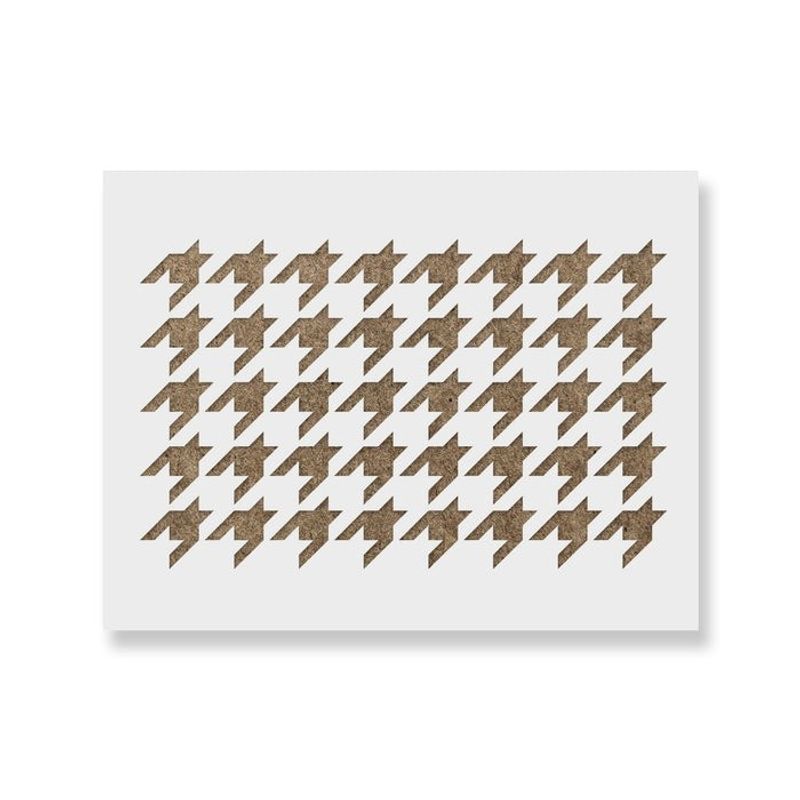 Casa si Gradina - Decoratiuni - DIY - Sabloane decorative pereti - Sablon Perete vopsire, tencuiala 900x600x0.7mm Houndstooth Refolosibil, model MXSP7117 - Infinity.ro