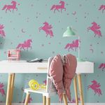 Casa si Gradina - Decoratiuni - DIY - Sabloane decorative pereti - Sablon Perete vopsire, tencuiala 900x600x0.7mm Magical Unicorn Refolosibil, model MXSP7118 - Infinity.ro