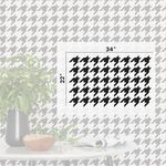 Casa si Gradina - Decoratiuni - DIY - Sabloane decorative pereti - Sablon Perete vopsire, tencuiala 900x600x0.7mm Houndstooth Refolosibil, model MXSP7117 - Infinity.ro