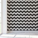 Casa si Gradina - Decoratiuni - DIY - Sabloane decorative pereti - Sablon Perete vopsire, tencuiala 900x600x0.7mm Chevron Horizontal Refolosibil, model MXSP7111 - Infinity.ro