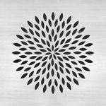 Casa si Gradina - Decoratiuni - DIY - Sabloane decorative pereti - Sablon Perete vopsire, tencuiala grosime 0.7mm Dahlia Mandala Refolosibil, model MXSP7141, 800 x 800 mm - Infinity.ro