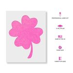 Casa si Gradina - Decoratiuni - DIY - Sabloane decorative pereti - Sablon Perete vopsire, tencuiala 0.7mm Trifoi cu Patru Foi model MXSP7488, 900 x 900 mm - Infinity.ro