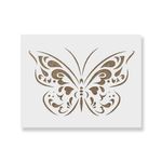 Casa si Gradina - Decoratiuni - DIY - Sabloane decorative pereti - Sablon Perete vopsire, tencuiala 0.7mm Fluture model MXSP7390, 600 x 600 mm - Infinity.ro