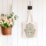 Casa si Gradina - Decoratiuni - DIY - Sabloane decorative pereti - Sablon Perete vopsire, tencuiala x0.7mm Hamsa Palm Mandala Refolosibil, model MXSP7143, 300 x 300 mm - Infinity.ro
