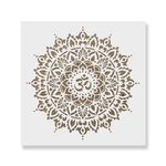 Casa si Gradina - Decoratiuni - DIY - Sabloane decorative pereti - Sablon Perete vopsire, tencuiala 0.7mm Om Mandala Refolosibil, model MXSP7145, 800 x 800 mm - Infinity.ro