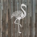 Casa si Gradina - Decoratiuni - DIY - Sabloane decorative pereti - Sablon Perete vopsire, tencuiala 0.7mm Flamingo model MXSP7395, 100 x 100 mm - Infinity.ro