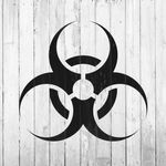 Casa si Gradina - Decoratiuni - DIY - Sabloane decorative pereti - Sablon Perete vopsire, tencuiala 0.7mm Biohazard Refolosibil, model MXSP7208, 800 x 800 mm, 0.70 mm - Infinity.ro
