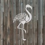 Casa si Gradina - Decoratiuni - DIY - Sabloane decorative pereti - Sablon Perete vopsire, tencuiala 0.7mm Flamingo model MXSP7395, 500 x 500 mm - Infinity.ro