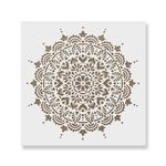 Casa si Gradina - Decoratiuni - DIY - Sabloane decorative pereti - Sablon Perete vopsire, tencuiala 0.7mm Paradise Mandala Refolosibil, model MXSP7146, 500 x 500 mm - Infinity.ro