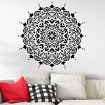 Casa si Gradina - Decoratiuni - DIY - Sabloane decorative pereti - Sablon Perete vopsire, tencuiala 0.7mm Paradise Mandala Refolosibil, model MXSP7146, 500 x 500 mm - Infinity.ro