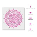 Casa si Gradina - Decoratiuni - DIY - Sabloane decorative pereti - Sablon Perete vopsire, tencuiala 0.7mm Paradise Mandala Refolosibil, model MXSP7146, 500 x 500 mm - Infinity.ro