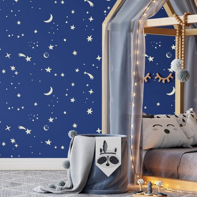 Casa si Gradina - Decoratiuni - DIY - Sabloane decorative pereti - Sablon 900x600x0.7mm Sky Stars Refolosibil, model MXSP7029 - Infinity.ro
