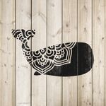 Casa si Gradina - Decoratiuni - DIY - Sabloane decorative pereti - Sablon Perete vopsire, tencuiala 0.7mm Balena Mandala model MXSP7406, 900 x 900 mm - Infinity.ro