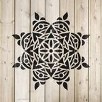 Casa si Gradina - Decoratiuni - DIY - Sabloane decorative pereti - Sablon Perete vopsire, tencuiala 0.7mm Rangoli Refolosibil, model MXSP7160, 1000 x 1000 mm - Infinity.ro