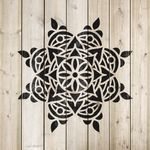 Casa si Gradina - Decoratiuni - DIY - Sabloane decorative pereti - Sablon Perete vopsire, tencuiala 0.7mm Rangoli Refolosibil, model MXSP7160, 400 x 400 mm - Infinity.ro