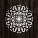Casa si Gradina - Decoratiuni - DIY - Sabloane decorative pereti - Sablon Perete vopsire, tencuiala 0.7mm Abeto Mandala Refolosibil, model MXSP7159, 900 x 900 mm - Infinity.ro