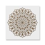Casa si Gradina - Decoratiuni - DIY - Sabloane decorative pereti - Sablon Perete vopsire, tencuiala 0.7mm Abeto Mandala Refolosibil, model MXSP7159, 900 x 900 mm - Infinity.ro