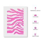 Casa si Gradina - Decoratiuni - DIY - Sabloane decorative pereti - Sablon Perete vopsire, tencuiala 0.7mm Tiger Stripes Refolosibil, model MXSP7189, 1000 x 1000 mm - Infinity.ro