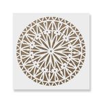 Casa si Gradina - Decoratiuni - DIY - Sabloane decorative pereti - Sablon Perete vopsire, tencuiala 0.7mm Bellis Mandala Refolosibil, model MXSP7153, 1000 x 1000 mm - Infinity.ro