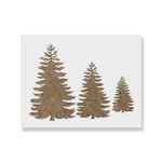 Casa si Gradina - Decoratiuni - DIY - Sabloane decorative pereti - Sablon Perete vopsire, tencuiala 0.7mm Pine Trees Stencil Refolosibil, model MXSP7162, 900 x 900 mm - Infinity.ro