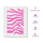 Casa si Gradina - Decoratiuni - DIY - Sabloane decorative pereti - Sablon Perete vopsire, tencuiala 0.7mm Tiger Stripes Refolosibil, model MXSP7189, 600 x 600 mm - Infinity.ro