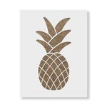 Casa si Gradina - Decoratiuni - DIY - Sabloane decorative pereti - Sablon Perete vopsire, tencuiala 0.7mm Simple Pineapple Refolosibil, model MXSP7197, 100 x 100 mm - Infinity.ro
