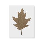 Casa si Gradina - Decoratiuni - DIY - Sabloane decorative pereti - Sablon Perete vopsire, tencuiala 0.7mm Oak Leaf Refolosibil, model MXSP7185, 900 x 900 mm - Infinity.ro
