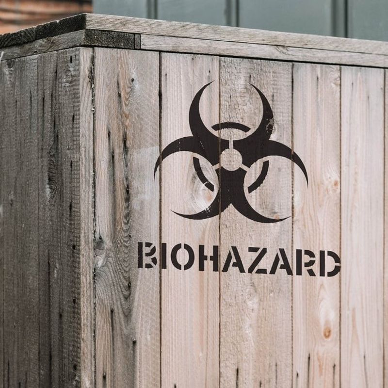 Casa si Gradina - Decoratiuni - DIY - Sabloane decorative pereti - Sablon Perete vopsire, tencuiala 0.7mm Biohazard Symbol Refolosibil, model MXSP7217, 500 x 500 mm, 0.70mm - Infinity.ro
