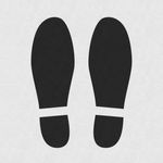 Casa si Gradina - Decoratiuni - DIY - Sabloane decorative pereti - Sablon Perete vopsire, tencuiala 0.7mm Footprints Refolosibil, model MXSP7215, 200 x 200 mm, 0.70mm - Infinity.ro