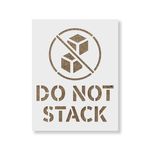 Casa si Gradina - Decoratiuni - DIY - Sabloane decorative pereti - Sablon Perete vopsire, tencuiala 0.7mm Do Not Stack Refolosibil, model MXSP7223, 100 x 100 mm, 0.70mm - Infinity.ro