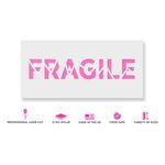 Casa si Gradina - Decoratiuni - DIY - Sabloane decorative pereti - Sablon Perete vopsire, tencuiala 0.7mm Fragile Word Broken Refolosibil, model MXSP7251, 200 x 200 mm, 0.70mm - Infinity.ro