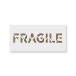 Casa si Gradina - Decoratiuni - DIY - Sabloane decorative pereti - Sablon Perete vopsire, tencuiala 0.7mm Fragile Word Broken Refolosibil, model MXSP7251, 200 x 200 mm, 0.70mm - Infinity.ro