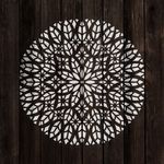 Casa si Gradina - Decoratiuni - DIY - Sabloane decorative pereti - Sablon Perete vopsire, tencuiala 0.7mm Katedraali Mandala Refolosibil, model MXSP7157, 500 x 500 mm - Infinity.ro