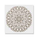 Casa si Gradina - Decoratiuni - DIY - Sabloane decorative pereti - Sablon Perete vopsire, tencuiala 0.7mm Katedraali Mandala Refolosibil, model MXSP7157, 500 x 500 mm - Infinity.ro