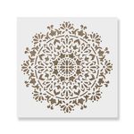 Casa si Gradina - Decoratiuni - DIY - Sabloane decorative pereti - Sablon Perete vopsire, tencuiala 0.7mm Bliss Mandala Refolosibil, model MXSP7147, 700 x 700 mm - Infinity.ro