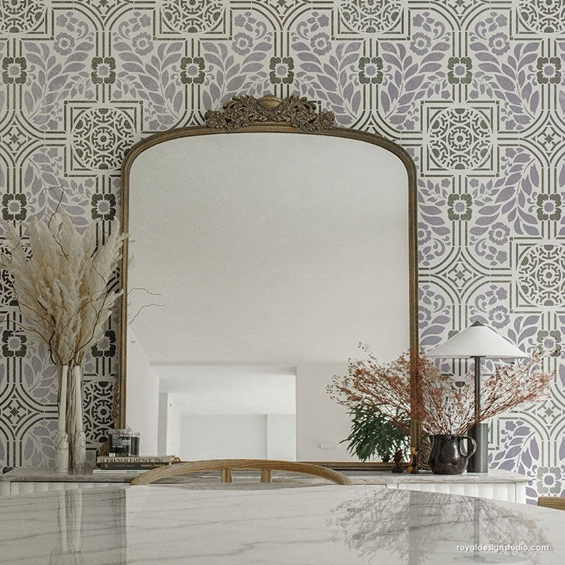 Casa si Gradina - Decoratiuni - DIY - Sabloane decorative pereti - Sablon Perete vopsire, tencuiala dimensiune 900x600 x mm grosime 0,7mm Adelaide model MXSP7501 - Infinity.ro