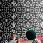 Casa si Gradina - Decoratiuni - DIY - Sabloane decorative pereti - Sablon Perete vopsire, tencuiala dimensiune 900x600 x mm grosime 0,7mm Meadowland model MXSP7496 - Infinity.ro