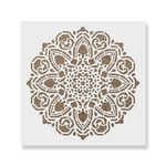 Casa si Gradina - Decoratiuni - DIY - Sabloane decorative pereti - Sablon Perete vopsire, tencuiala 0.7mm Tranquility Mandala Refolosibil, model MXSP7148, 400 x 400 mm - Infinity.ro
