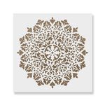 Casa si Gradina - Decoratiuni - DIY - Sabloane decorative pereti - Sablon Perete vopsire, tencuiala 0.7mm Neve Mandala Refolosibil, model MXSP7158, 1000 x 1000 mm - Infinity.ro