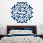 Casa si Gradina - Decoratiuni - DIY - Sabloane decorative pereti - Sablon Perete vopsire, tencuiala 0.7mm Neve Mandala Refolosibil, model MXSP7158, 500 x 500 mm - Infinity.ro