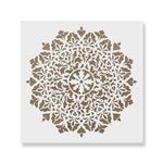 Casa si Gradina - Decoratiuni - DIY - Sabloane decorative pereti - Sablon Perete vopsire, tencuiala 0.7mm Neve Mandala Refolosibil, model MXSP7158, 500 x 500 mm - Infinity.ro