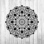 Casa si Gradina - Decoratiuni - DIY - Sabloane decorative pereti - Sablon Perete vopsire, tencuiala 0.7mm Tranquility Mandala Refolosibil, model MXSP7148, 500 x 500 mm - Infinity.ro