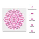 Casa si Gradina - Decoratiuni - DIY - Sabloane decorative pereti - Sablon Perete vopsire, tencuiala 0.7mm Abeto Mandala Refolosibil, model MXSP7159, 1000 x 1000 mm - Infinity.ro