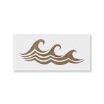 Casa si Gradina - Decoratiuni - DIY - Sabloane decorative pereti - Sablon Perete vopsire, tencuiala 0.7mm Waves Stencil Refolosibil, model MXSP7177, 200 x 200 mm - Infinity.ro