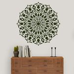 Casa si Gradina - Decoratiuni - DIY - Sabloane decorative pereti - Sablon Perete vopsire, tencuiala 0.7mm Abeto Mandala Refolosibil, model MXSP7159, 700 x 700 mm - Infinity.ro